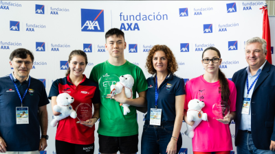 Podio del Nacional, en el que Jian Wang Escanilla se proclamo campeón. Foto: Paralímpicos.