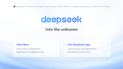 Captura de acceso a Deepseek. / Deepseek
