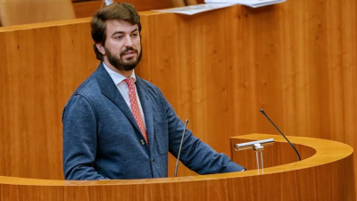 El exvicepresidente de la Junta de Castilla y León y hasta ahora líder de Vox en esta Comunidad, Juan García-Gallardo. EFE/Nacho Gallego