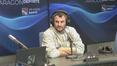 Carlos Cantero durante la entrevista para el programa de Aragón Radio
