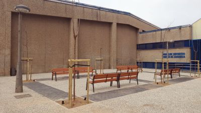 Los trabajos han permitido solucionar los graves problemas de accesibilidad que tenía la plaza. / Ayuntamiento de Zaragoza