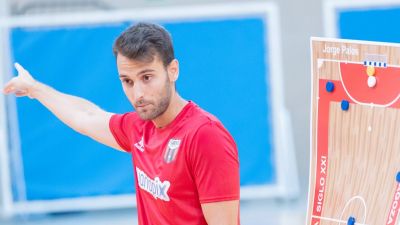 Jorge Palos durante un entrenamiento.