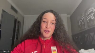 Esther Briz, durante su entrevista con Aragón Deporte