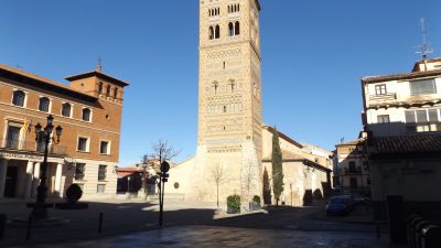 Altas temperaturas en Teruel. Torre mudéjar de San Martín./ Europa Press