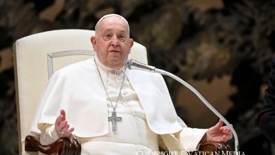 El papa en la audiencia general del miércoles 12 de febrero. / Europa Press