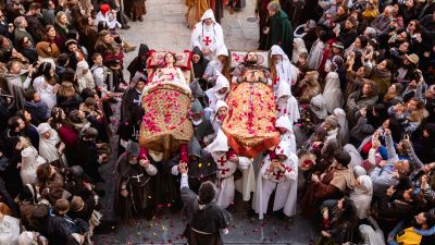 Recreación del funeral de Isabel y Diego en 2024. / Europa Press