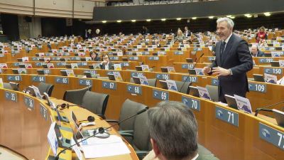 Jorge Azcón ha intervenido este jueves en el Comité Europeo de las Regiones en Bruselas. / Aragón TV
