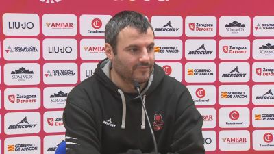 Carlos Cantero durante la rueda de prensa previa al partido ante Jairis