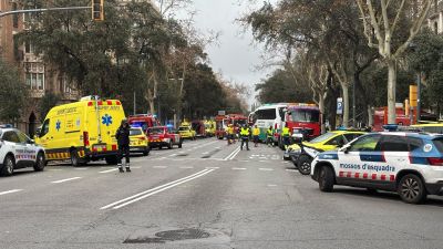 Lugar donde se ha registrado el accidente. Diagonal de Barcelona./ Europa Press