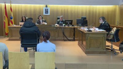 Sesión del juicio en la Audiencia Provincial de Huesca este jueves. / Aragón TV