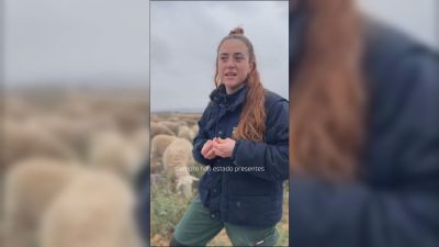 Elena Burillo, 'agroinfluencer'. / Aragón TV