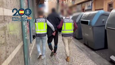 Detención del presunto agresor. / Policía Nacional