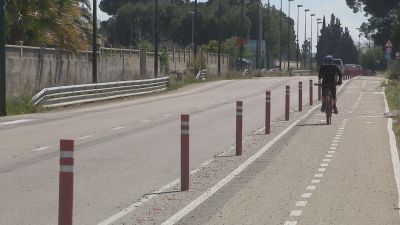 El nuevo tramo une el Camino Bárboles con Garrapinillos. / Aragón TV