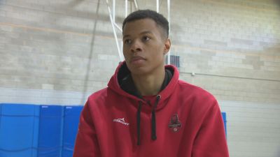 Trae Bell-Haynes, durante su charla con Aragón Deporte este jueves.