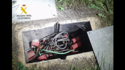 Imagen de la instalación en la que actuaron los ladrones. / Guardia Civil Huesca