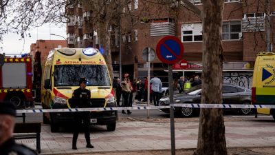 Lugar en el que se ha producido el incendio de un coche en un garaje. / Europa Press