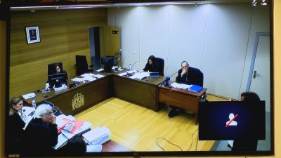 Imagen de la sesión del juicio este lunes.