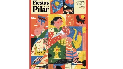 El cartel elegido para las Fiestas del Pilar 2025. / Ayuntamiento de Zaragoza