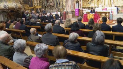 La alcaldesa de Huesca, Lorena Orduna, este viernes. / Aragón TV