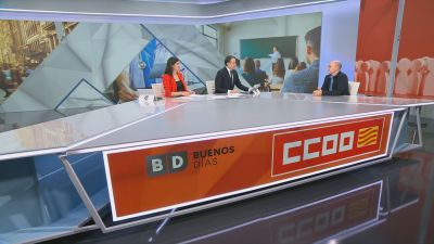 Manuel Pina en la entrevista en Buenos días de Aragón TV./ Aragón TV