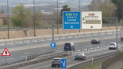 Tráfico en las carreteras aragonesas. / Aragón TV