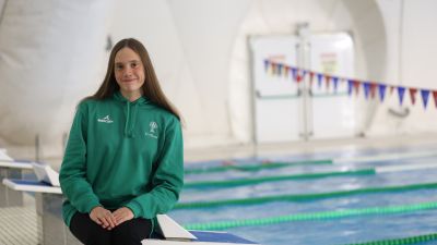 Clara Martínez de Salinas en el Estadio Miralbueno El Olivar. Foto: El Olivar