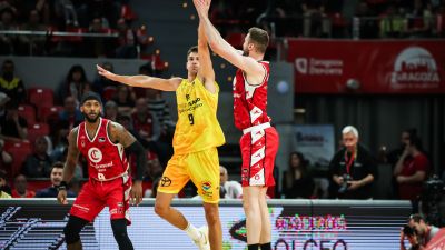 Un momento del partido ante Gran Canaria