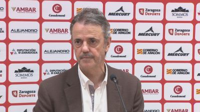 Porfirio Fisac, durante su comparecencia tras el partido