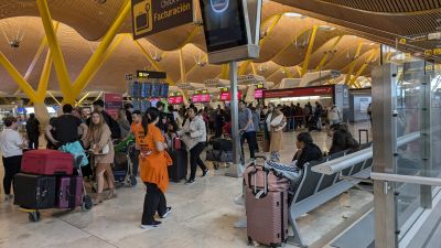 La T4 del Aeropuerto Adolfo Suárez Madrid Barajas este martes. / Europa Press