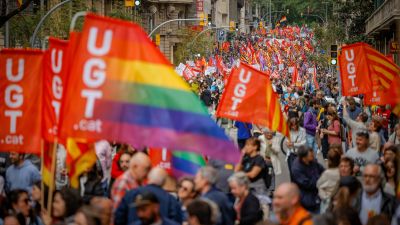 Manifestación del Primero de Mayo en Barcelona./ Europa Press