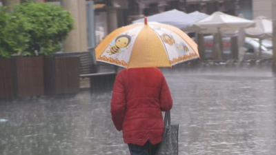 Las lluvias podrán descargar hasta 15 litros por metro cuadrado en una hora. / Aragón TV