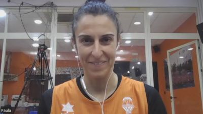 Alba Torrens, durante su charla con AD Basket.