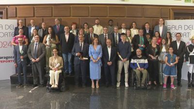 Imagen de la gala que ha tenido lugar este martes en el Ayuntamiento de Zaragoza.