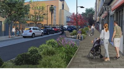 Recreación de la calle Pedro Cerbuna antes del comienzo de las obras. / Ayuntamiento de Zaragoza