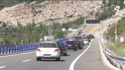 Tramo de la A-23 entre Nueno y Arguis, donde podrán circular los tractores / Aragón TV