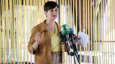 La ministra de Vivienda tras presentar la propuesta del PSOE en el Congreso para modificar la ley de vivienda./ A. Pérez Meca / Europa Press