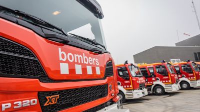 Camiones de bomberos de la Genaralitat de Cataluña. / Generalitat de Catauña