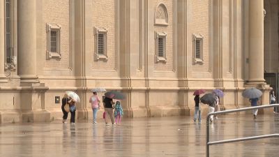 Las lluvias volverán a estar presentes este martes en la Comunidad. / Aragón TV