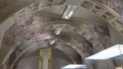 Las pinturas murales de Sijena que Cataluña debe devolver a Aragón. / Aragón TV