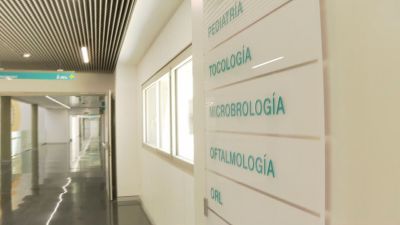 Este lunes abren los primeros servicios en el nuevo hospital de Alcañiz./ Aragón TV