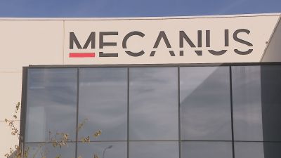 Instalaciones de la empresa Mecanus, en Ejea de los Caballeros. / Aragón TV