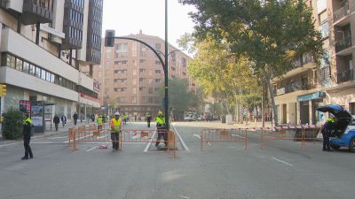 Desde este martes, se habilitan dos carriles de circulación, uno por sentido. / Aragón TV