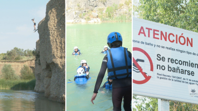 El pasado mes de junio, tres personas fallecieron ahogadas en Aragón. / Aragón TV