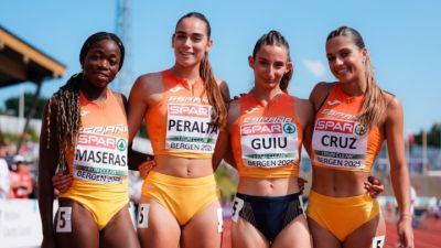 España finaliza en sexta posición el relevo del 4x100.