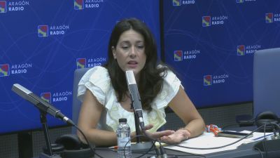 Pía Canals, directora general de Vivienda del Gobierno de Aragón, en el programa 'Buenos Días' de Aragón Radio. / Aragón Radio