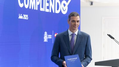 El presidente del Gobierno ha hecho balance de la legislatura./ Aragón TV
