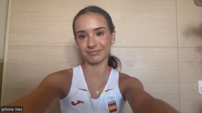 Inés Bergua, durante su charla con Aragón Deporte.