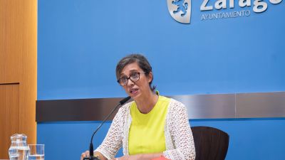 La consejera de Políticas Sociales del Ayuntamiento de Zaragoza, Marian Orós, este martes. / Ayuntamiento de Zaragoza