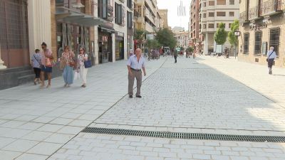 Finaliza la peatonalización del Coso, que comenzó hace más de una década. / Aragón TV