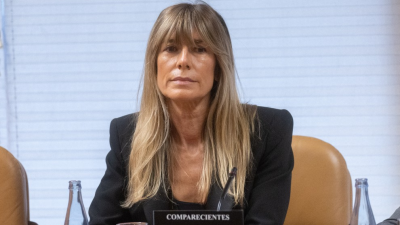 Begoña Gómez durante la comisión de investigación de la Asamblea de Madrid. / Europa Press